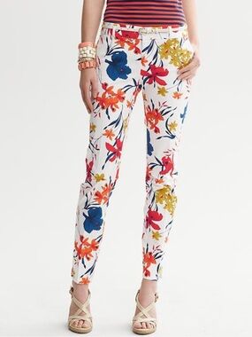 Banana Republic Camden Fit Floral Ankle Pant -
